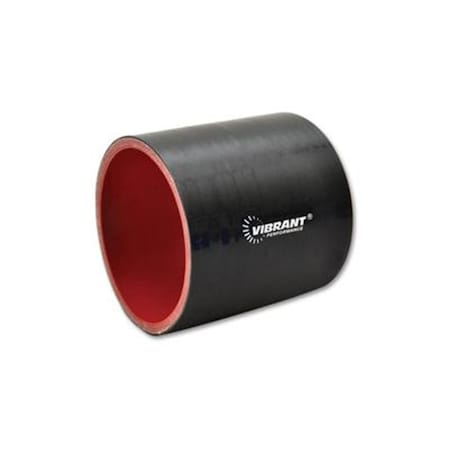 Vibrant 1.5 In. Silicone Straight Hose Coupler Sleeve - Black V32-2702